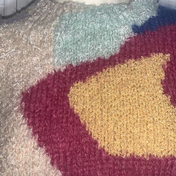 Vintage Pastel Abstract Pullover Sweater‎ Size Medium - Picture 5 of 9